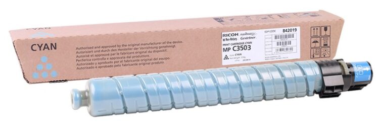 Ricoh MP C3503 Cyan Mavi Orjinal Fotokopi Toneri